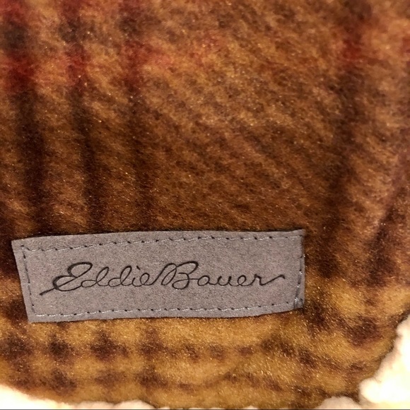 🎁 NWT Eddie Bauer Sherpa Reversible Throw Plaid - Picture 2 of 6